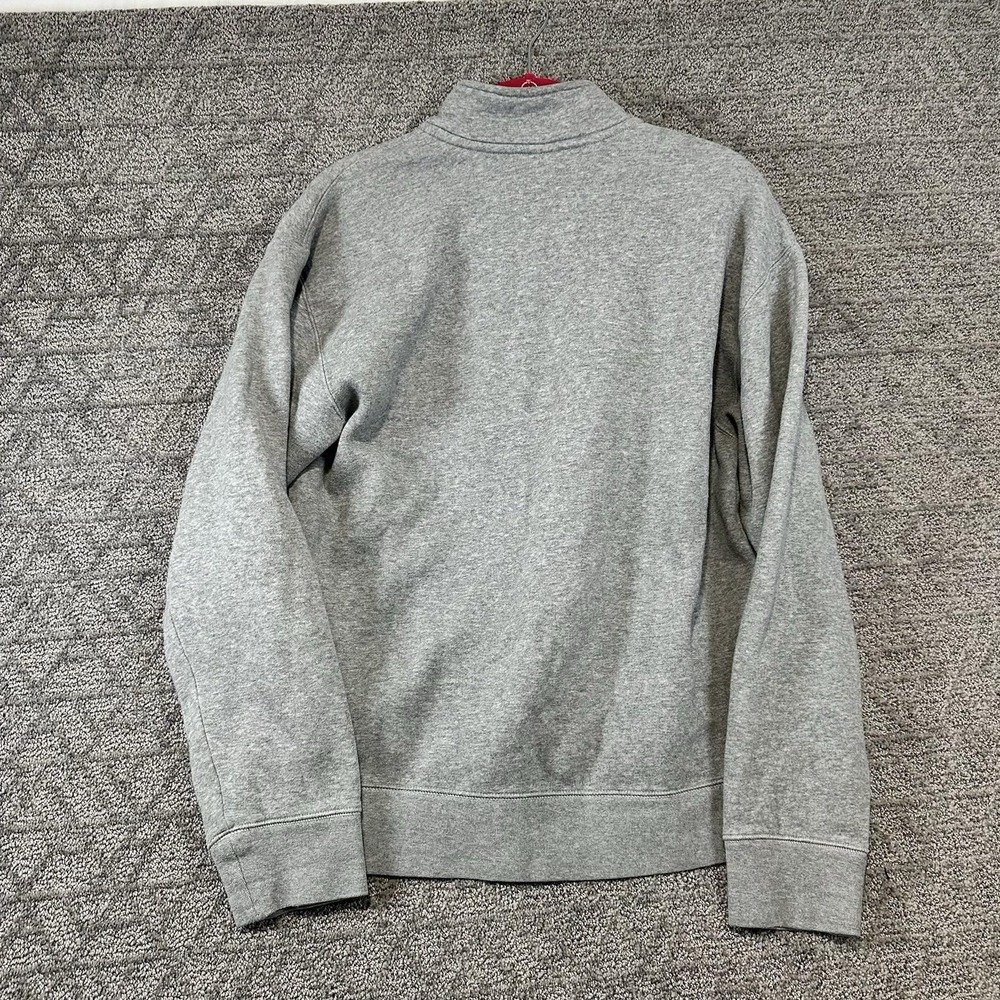Nike SB Pullover Sweater Mens Small Gray Half Zip Patch Skateboarding DA4209-063 - Picture 4 of 6